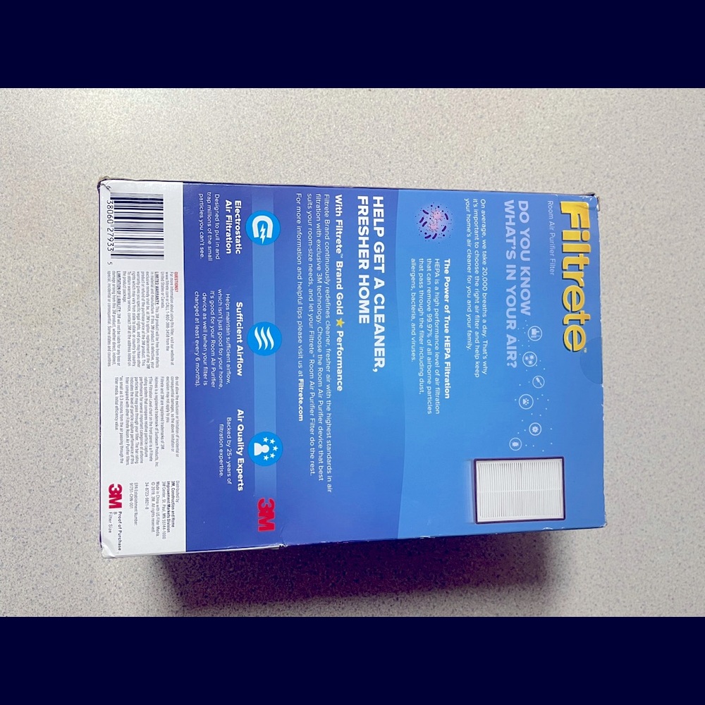 Filtrete air purifier filter